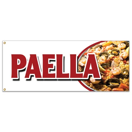 PAELLA+BANNER+SIGN+Spanish+Seafood+Clam+Shrimp+Mussel+Rice+Special+Food.jpg